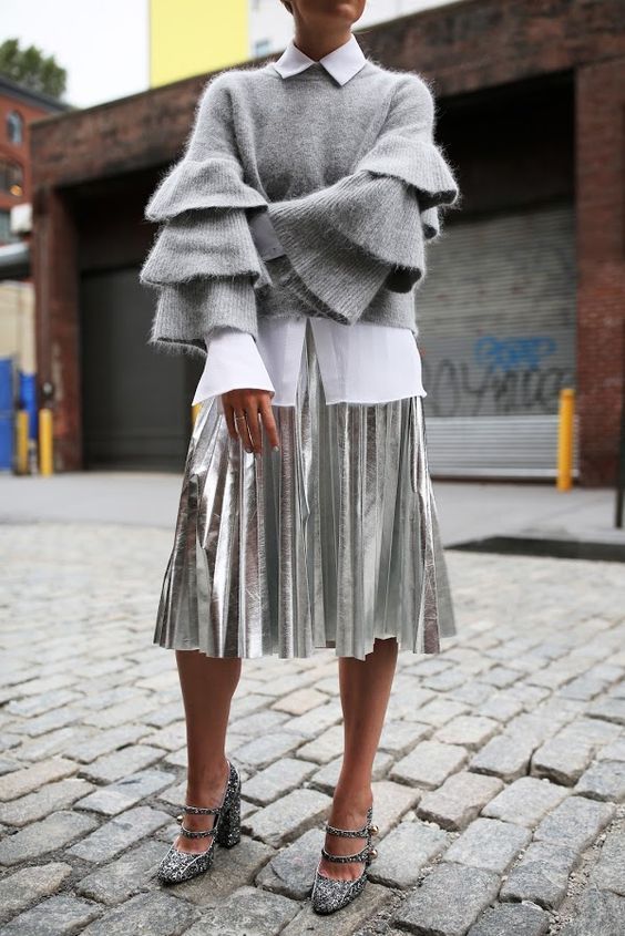 Stílusiskola: ezüstös csillogás tavaszra -  -  - divat, ezüst, outfit, tavasz, 