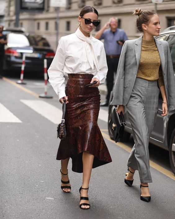 Stílusiskola: így viselnénk bőrszoknyákat -  -  - bőrszoknya, outfit, stílus, tavasz, 