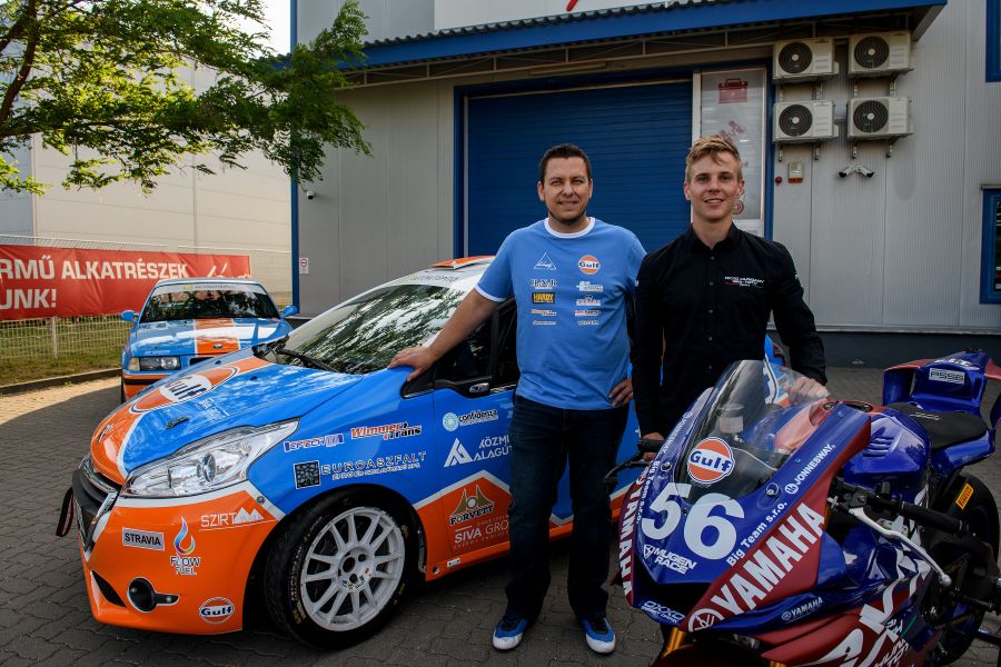 Újabb világmárka áll Sebestyén Peti motorversenyző mellé! - Autó & Motor -  - gulf hungary, Sebestyén Peti,