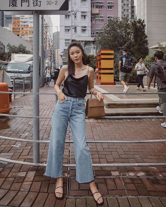 Stílusiskola: így viselj nyáron farmernadrágokat -  -  - divat, farmer, farmernadrág, nadrág, nyár, outfit, 