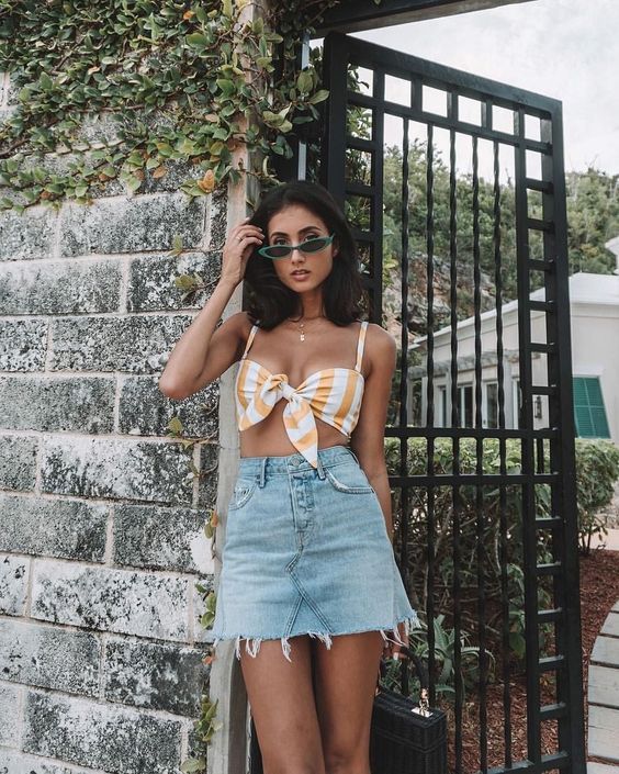 Stílusiskola: így viselj nyáron farmerszoknyákat -  -  - divat, farmerszoknya, nyár, outfit, stílus, 