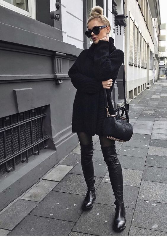 Stílusiskola: így viselj ősszel combcsizmákat -  -  - combcsizma, divat, outfit, ősz, stílus, 