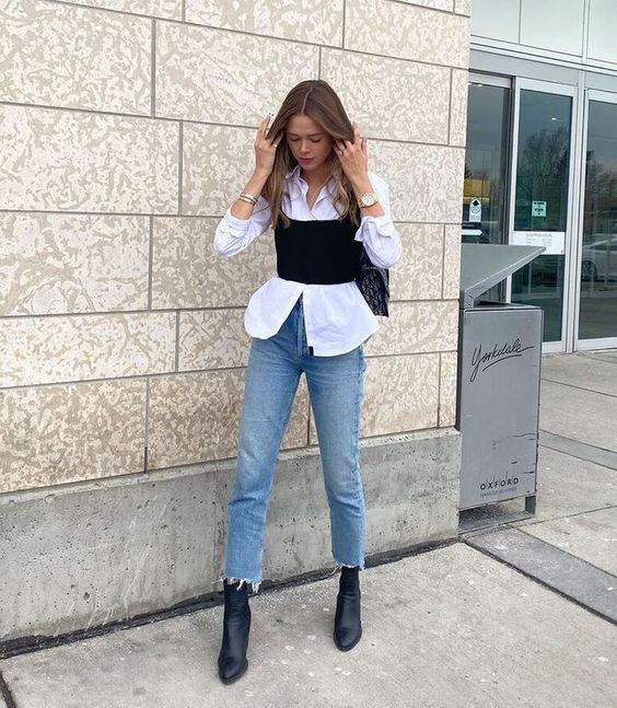 Stílusiskola: így viselj fehér ingeket -  -  - divat, fehér ing, outfit, ősz, stílus, 