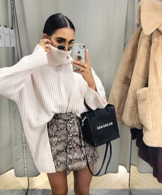 Stílusiskola: kígyóbőr mintás ruhadarabok őszre -  -  - divat, kígyóbőr, outfit, stílus, téli divat, 