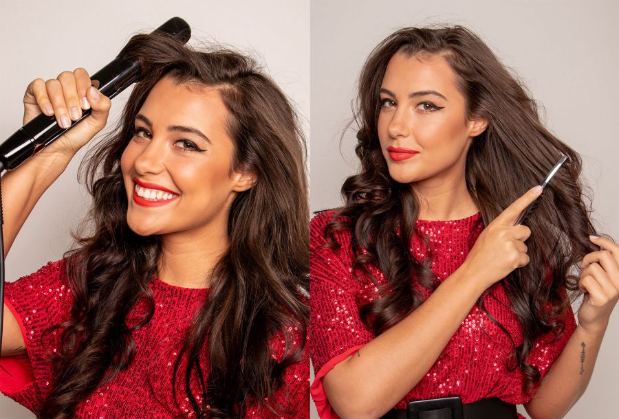 Sándor Orsi és Tóth Andi bemutatják, milyen frizurát választanak az ünnepekre -  -  - sandor orsi frizuraja, tóth andi frizurája, ünnepi frizura, Wella Deluxe Oil-infused, 