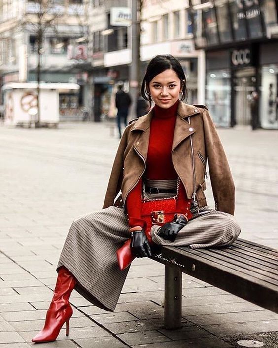 Stílusiskola: így viselj pirosat a téli szezonban -  -  - divat, outfit, piros, tél, 