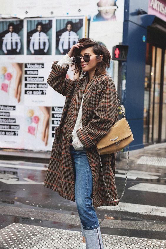 Stílusiskola: így viselj télen kockás szövetkabátokat -  -  - divat, kockás, outfit, stílus, szövetkabát, 
