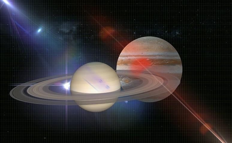 Nap-Szaturnusz-Jupiter együttállás -  -  - asztrozófia, asztrozófus, bolygóállások ma, 