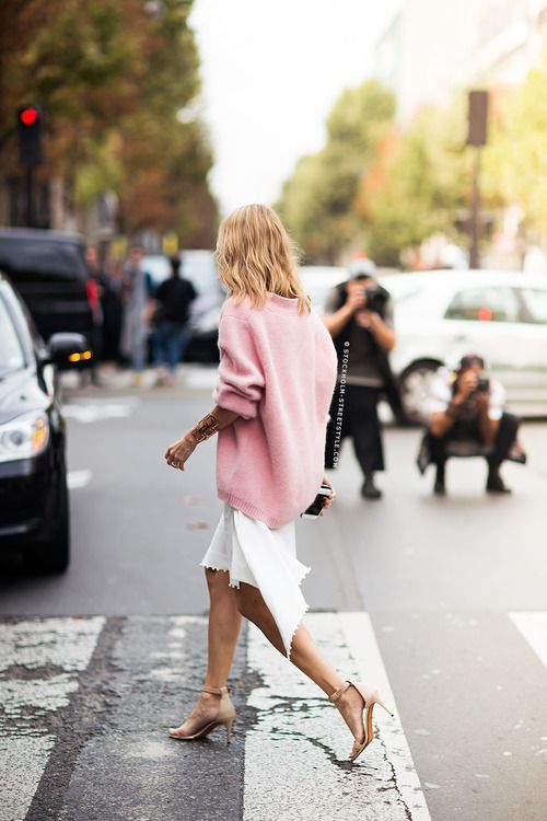 Stílusiskola: csodás tavaszi outfitek púderrózsaszínnel -  -  - divat, outfit, púderrózsaszín, stílus, 