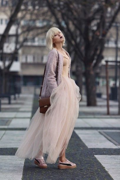 Stílususikola: bájos és romantikus outfitek tüllszoknyával -  -  - balerina, divat, outfit, stílus, szoknya, tüllszoknya, 