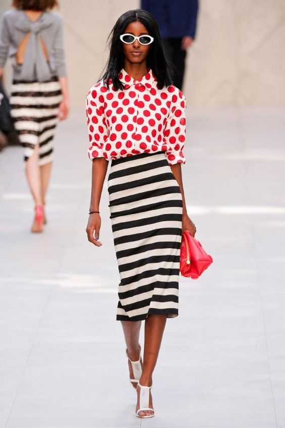 Stílusiskola: a tökéletes páros - pöttyös és csíkos -  -  - divat, pöttyös, stílus, tavasz, 