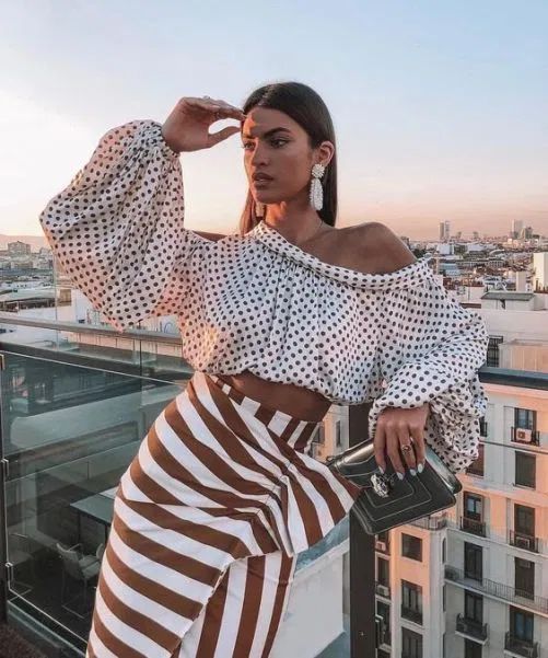 Stílusiskola: a tökéletes páros - pöttyös és csíkos -  -  - divat, pöttyös, stílus, tavasz, 