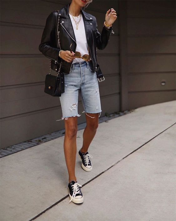 Stílusiskola: így viselj farmer bermudákat -  -  - bermuda, divat, farmer, outfit, stílus, tavasz, 