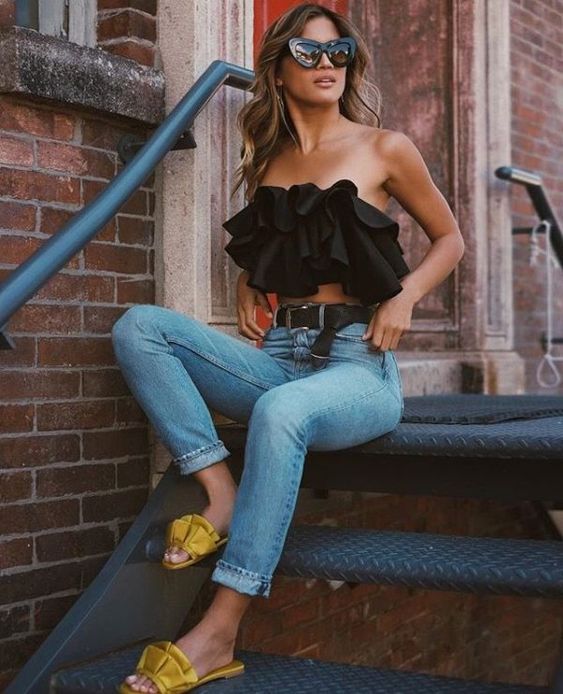 Stílusiskola: a tavaszi-nyári szezon kedvencei a fodros felsők -  -  - divat, fodros, fodros felső, outfit, stílus, 