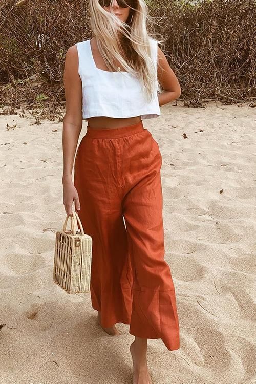 Stílusiskola: így viselj nyáron lenvászon nadrágokat -  -  - divat, lenvászon, lenvászon nadrág, outfit, stílus, 