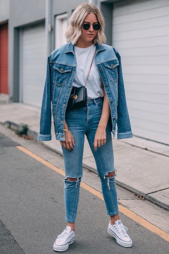 Stílusiskola: így viselj farmert farmerrel -  -  - divat, farmer, outfit, ősz, stílus, 