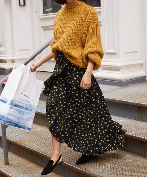 Stílusiskola: így viselj hosszú szoknyákat az őszi szezonban -  -  - divat, hosszú szoknya, outfit, stílus, szoknya, 