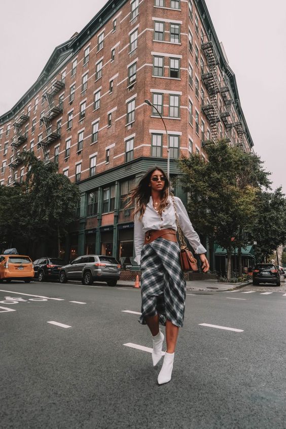 Stílusiskola: így viselj kockás szoknyákat ősszel -  -  - divat, kockás szoknya, outfit, ősz, stílus, szoknya, 