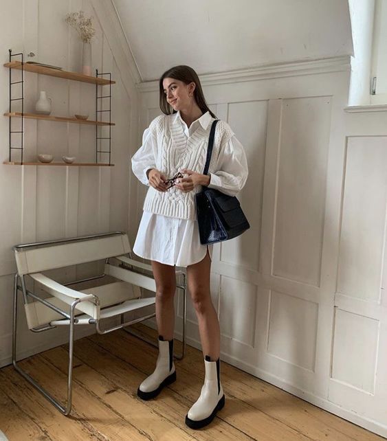 Stílusiskola: így viselj ősszel fehér ruhákat -  -  - divat, fehér, fehér ruha, outfit, ősz, őszi, ruha, stílus, 