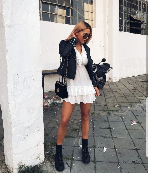 Stílusiskola: így viselj ősszel fehér ruhákat -  -  - divat, fehér, fehér ruha, outfit, ősz, őszi, ruha, stílus, 