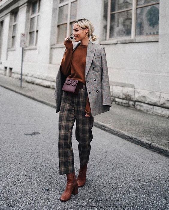 Stílusiskola: outfitek kockás nadrágokkal az őszi szezonra -  -  - divat, kockás, nadrág, outfit, ősz, stílus, 