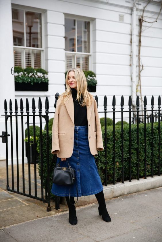 Stílusiskola: így viselj ősszel farmerszoknyákat -  -  - divat, farmer, farmerszoknya, outfit, ősz, stílus, 