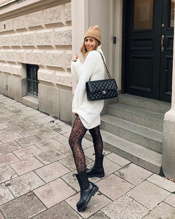 Stílusiskola: Outfit ötletek mintás harisnyával -  -  - divat, harisnya, mintás harisnya, outfit, ősz, stílus, 