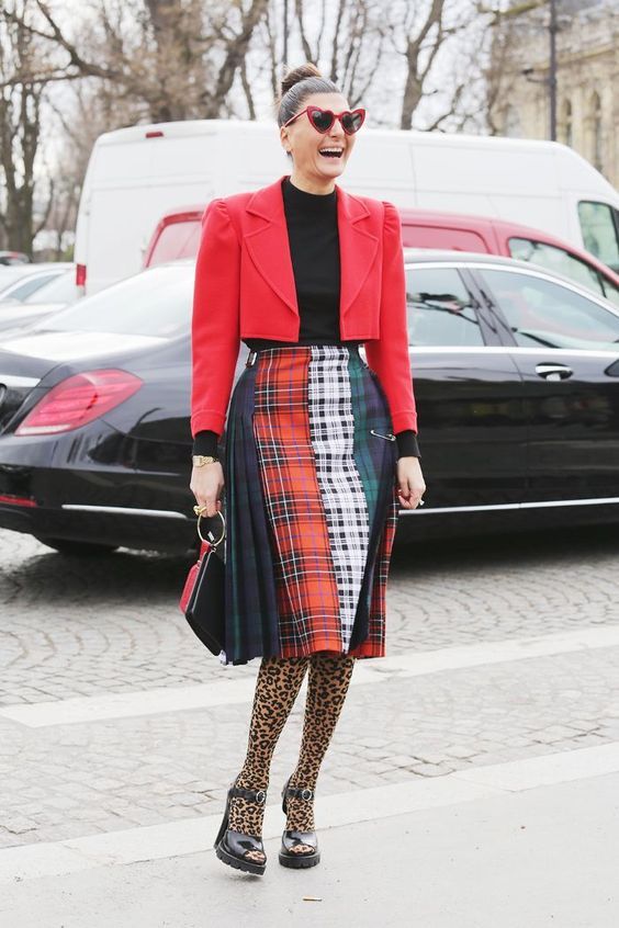 Stílusiskola: Outfit ötletek mintás harisnyával -  -  - divat, harisnya, mintás harisnya, outfit, ősz, stílus, 