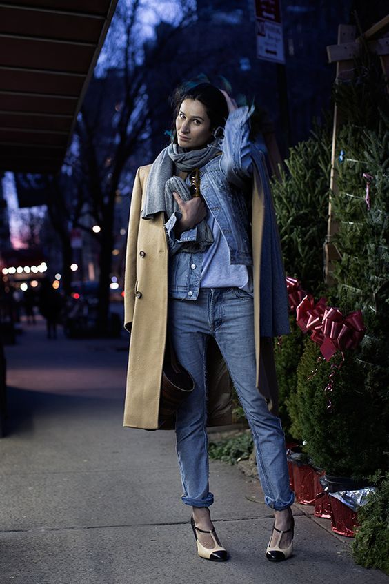 Stílusiskola: így viselj ősszel farmerdzsekit szövetkabáttal -  -  - divat, farmerdzseki, outfit, stílus, szövetkabát, 