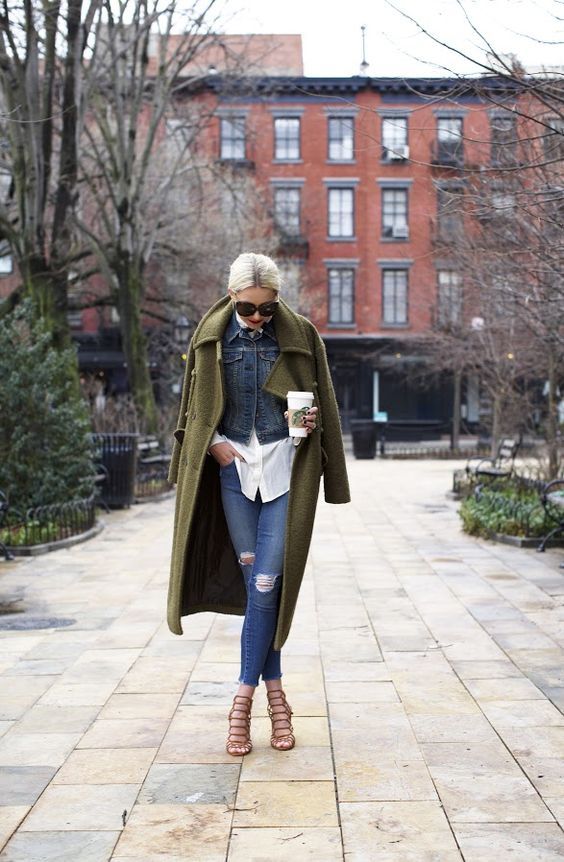 Stílusiskola: így viselj ősszel farmerdzsekit szövetkabáttal -  -  - divat, farmerdzseki, outfit, stílus, szövetkabát, 