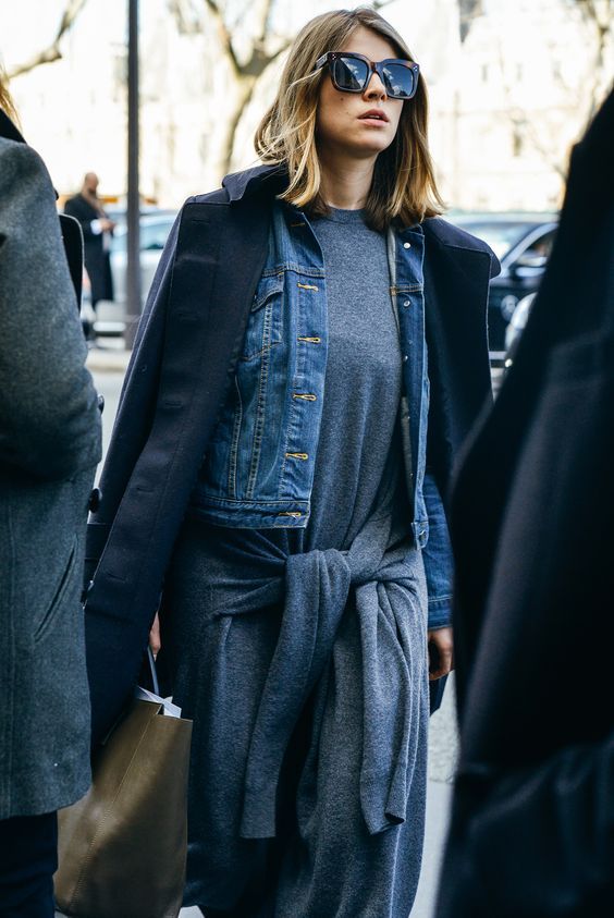 Stílusiskola: így viselj ősszel farmerdzsekit szövetkabáttal -  -  - divat, farmerdzseki, outfit, stílus, szövetkabát, 