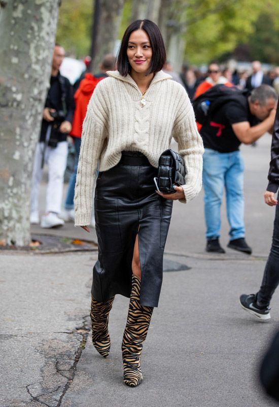 Stílusiskola: műbőr szoknyák, az őszi-téli szezon kedvencei -  -  - divat, műbőrszoknya, outfit, ősz, stílus, szoknya, tél, 