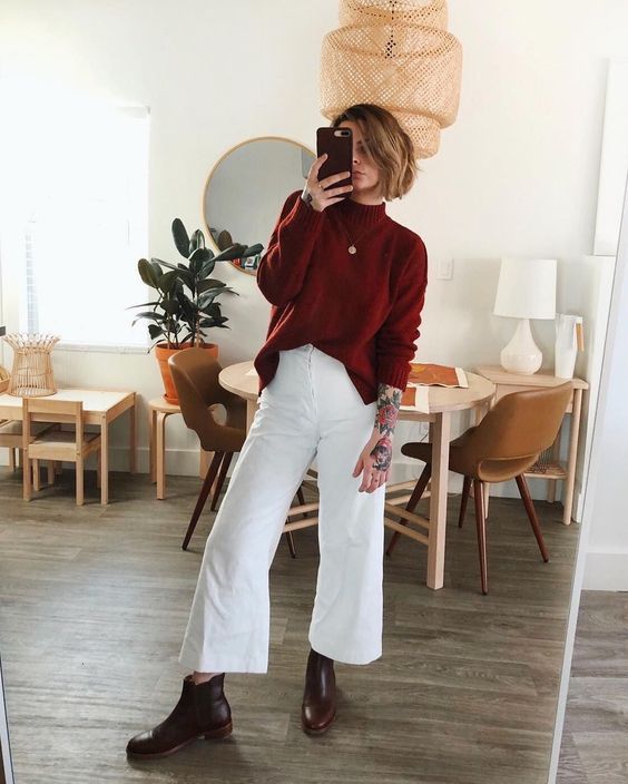 Stílusiskola: így viselj ősszel fehér nadrágokat -  -  - divat, fehér nadrág, nadrág, outfit, stílus, 