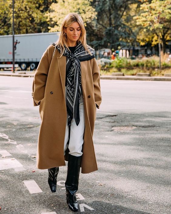 Stílusiskola: így viselj ősszel kendőket -  -  - divat, kendő, outfit, ősz, stílus, 