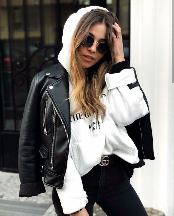 Stílusiskola: laza outfitek bőrdzsekivel -  -  - bőrdzseki, divat, outfit, ősz, stílus, 