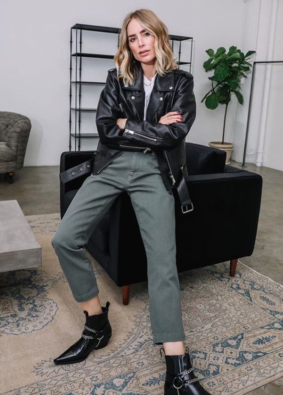 Stílusiskola: laza outfitek bőrdzsekivel -  -  - bőrdzseki, divat, outfit, ősz, stílus, 