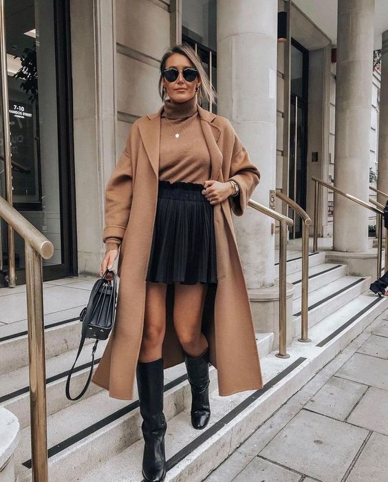 Stílusiskola: így viselj fekete miniszoknyákat -  -  - divat, fekete miniszoknya, miniszoknya, outfit, ősz, stílus, 