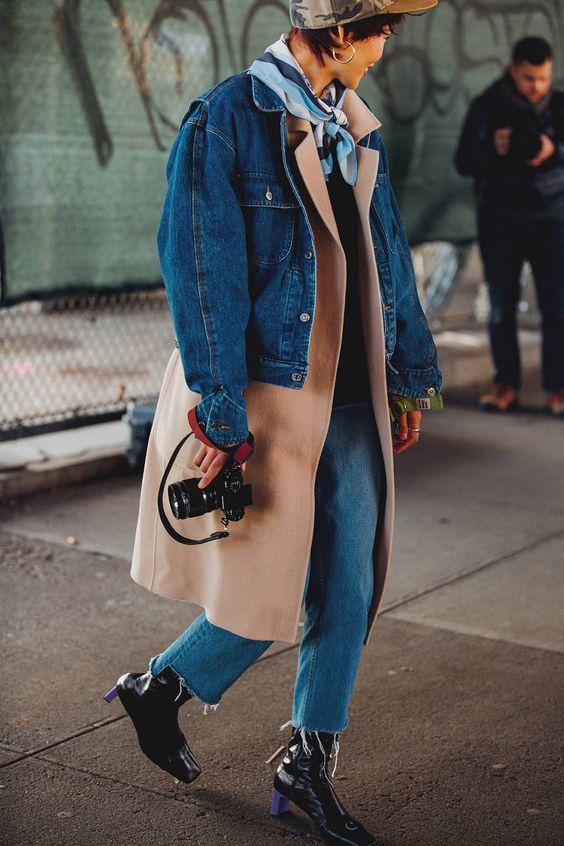 Stílusiskola: viselj ősszel is farmert farmerrel -  -  - divat, farmer, outfit, ősz, stílus, 