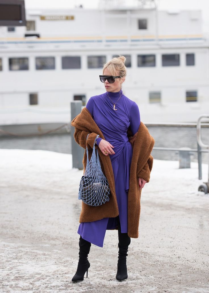 Stílusiskola: így viselj télen lilát -  -  - divat, lila, outfit, stílus, tél, 