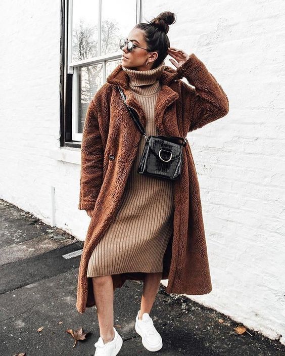 Stílusiskola: így viselj barna teddy coatokat -  -  - divat, karácsony, outfit, stílus, tél, 