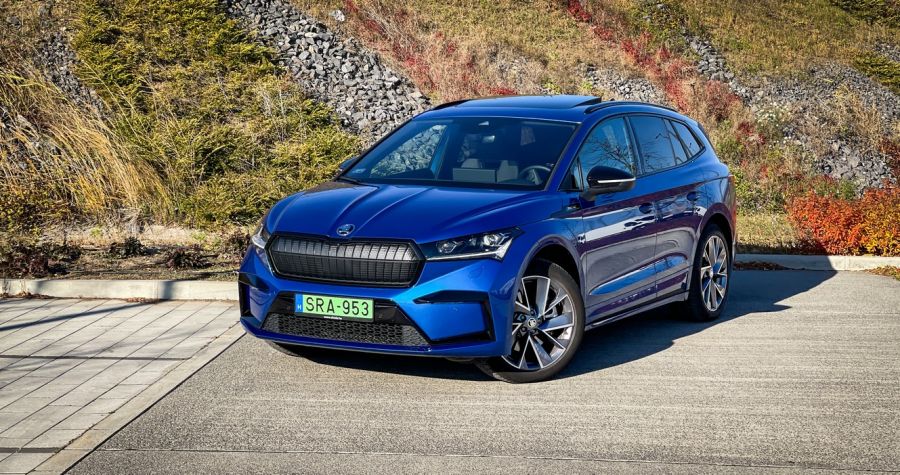 Ön dönt, Enyaq vagy Cognac - Skoda Enyaq iV 80 Sportline - Autó & Motor - MOBILITY - enyaq iv, Enyaq iv 80 teszt, enyaq teszt, Skoda elektromos SUV teszt, skoda enyaq, Skoda Enyaq iV 80 Sportline teszt, 