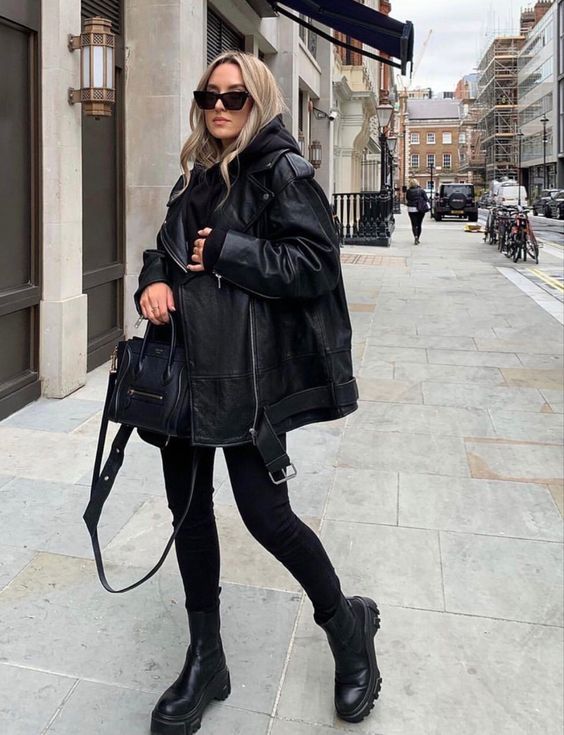 Stílusiskola: fekete outfitek télre -  -  - divat, fekete, outfit, stílus, tél,