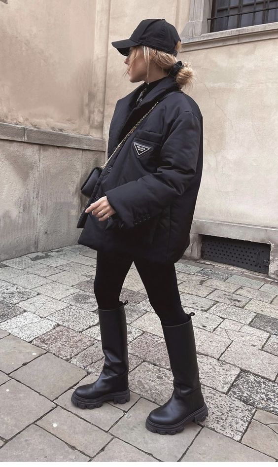 Stílusiskola: fekete outfitek télre -  -  - divat, fekete, outfit, stílus, tél, 