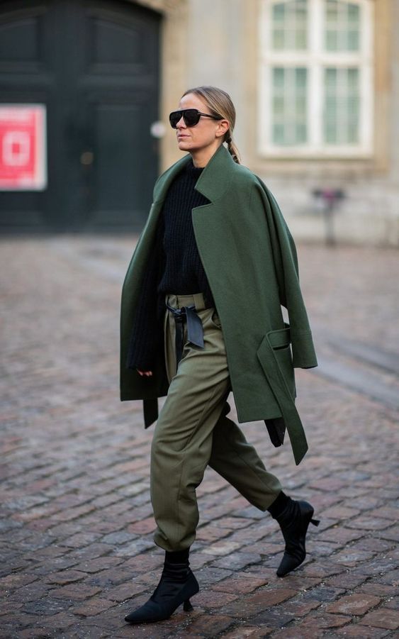 Stílusiskola: így viselj télen olíva zöldet -  -  - divat, olíva zöld, outfit, stílus, zöld, 