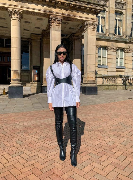 Stílusiskola: így viselj fehér oversize ingeket -  -  - divat, fehér ing, ing, outfit, stílus, 