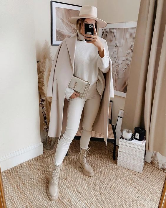 Stílusiskola: így viselj télen fehér nadrágokat -  -  - divat, fehér nadrág, outfit, stílus, tél, 