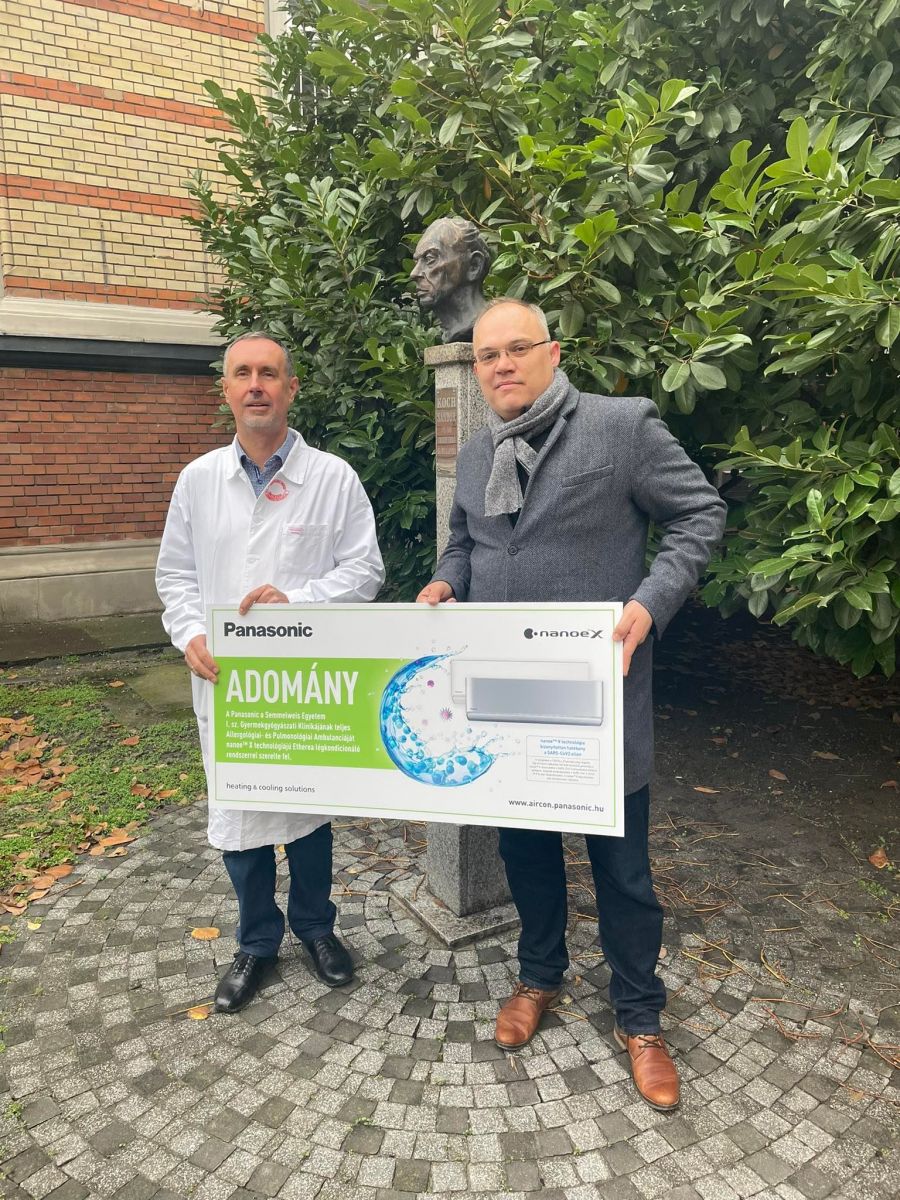 Klímaberendezéseket adományozott a Panasonic a Semmelweis Egyetem gyermek-tüdőgyógyászatának - BODY & SPORT -  - adomány, egészség, panasonic, sote, 