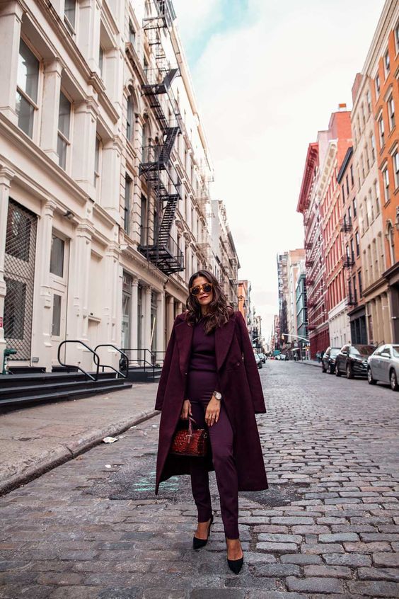 Stílusiskola: így viseld a csodás padlizsán színt -  -  - outfit, padlizsán, stílus, tél, 