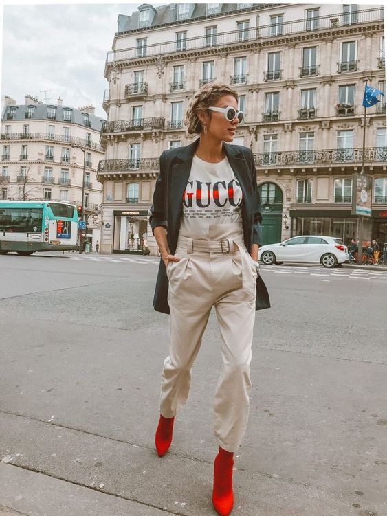 Stílusiskola: így viselj magas derekú nadrágokat -  -  - divat, magas derekú nadrág, outfit, stílus, tavasz, 