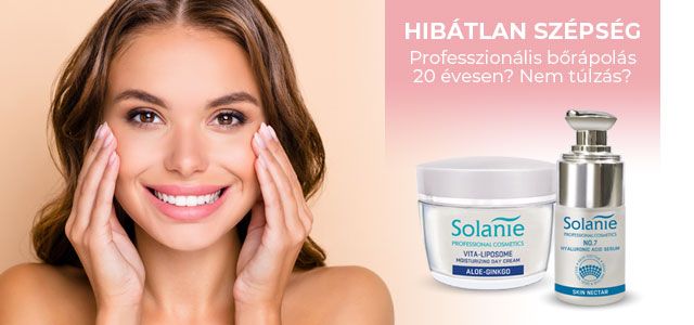 Professzionális bőrápolás: Solanie termékek minden korosztálynak -  -  - nappali krém, professzionális bőrápolás, professzionális kozmetikum, solanie termékek, szemkörnyékápolás, 